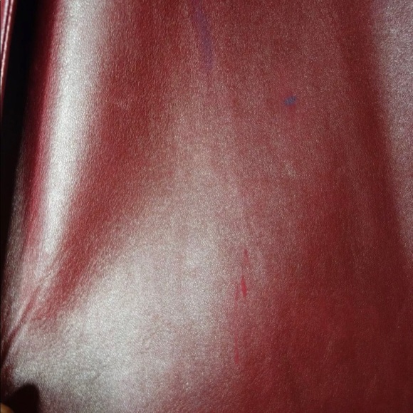 Dior Red lambskin leather robe jacket w fox rare - Picture 4 of 8